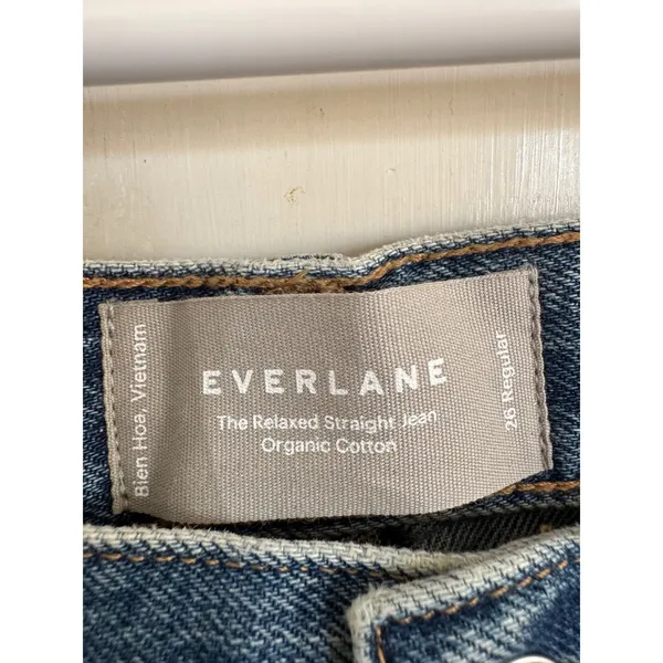 NWT‎ Everlane organic cotton The Relaxed Straight Jean size 26 regular - Image 2