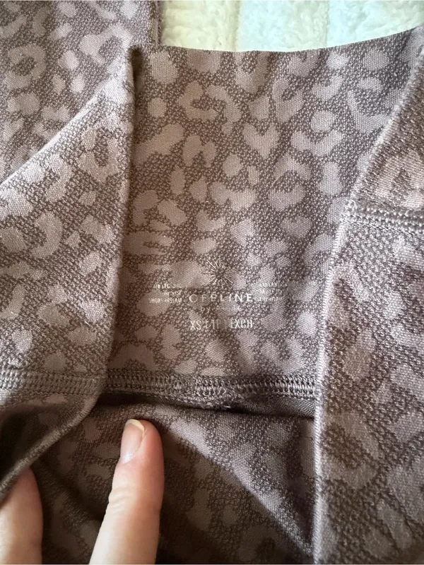 aerie Mauve Brown Leopard High-Waist Leggings - Image 2