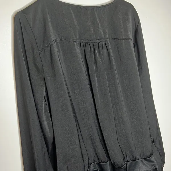 NWT  Black Faux Wrap BodySuit - Image 12