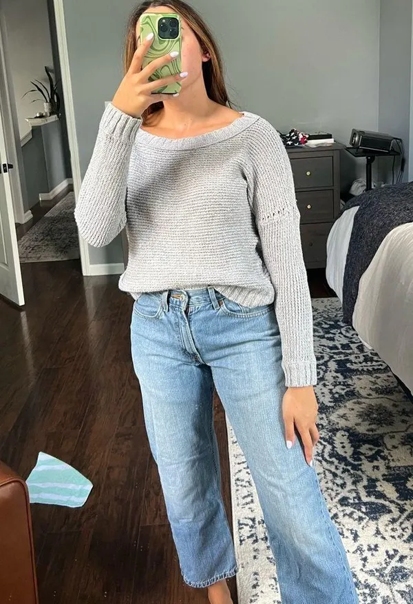 Aerie Super Comfy Grey Sweater - Image 6