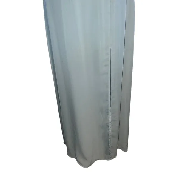 Birdy‎ Grey Amy Dress Sea Glass Chiffon Bridesmaid Gown Size Small Weddi… - Image 5