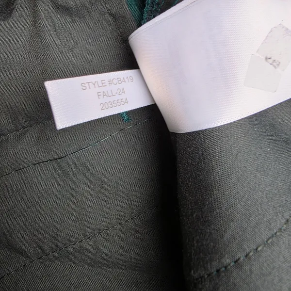J.‎ Crew Womens Forest Green Pleated Belted Tapered Trousers Pants CB419 Size 8P - Image 6