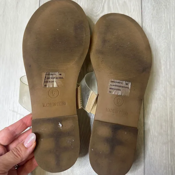 Steve Madden Ivara flat cork slide clar strap sandal size 6 summer‎ spring shoe - Image 3