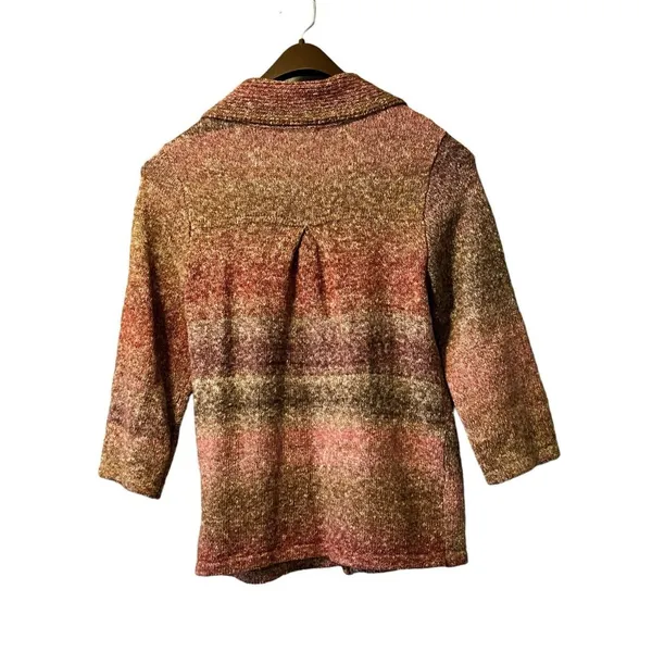 Christopher Banks‎ Sweater Women Size Medium Big Button Cardigan - Image 2
