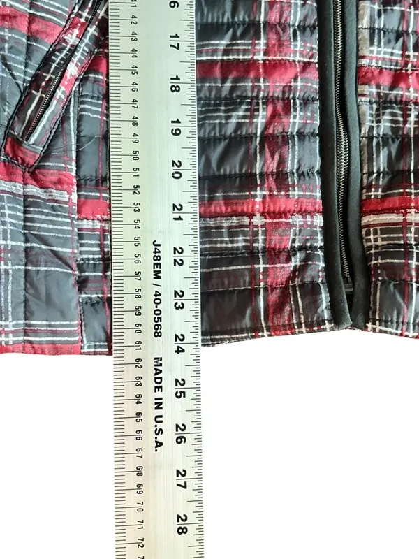 Tribal Women's Red, Black & Gray Vest - Image 6