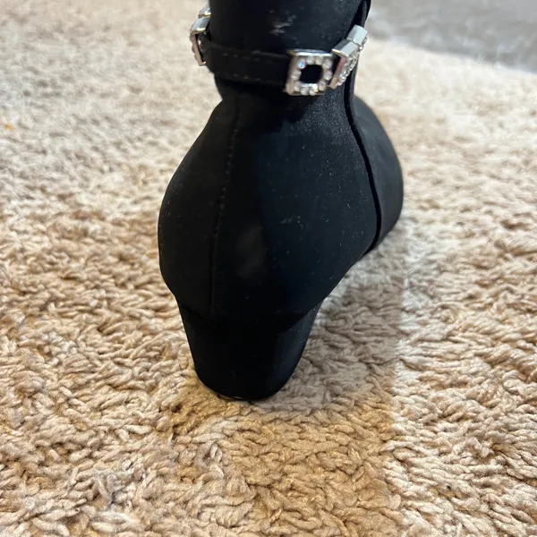 1046 | Dream Pairs Felicia-1 Rhinestone Wedge Ankle Booties‎ Black Womens 9 - Image 13