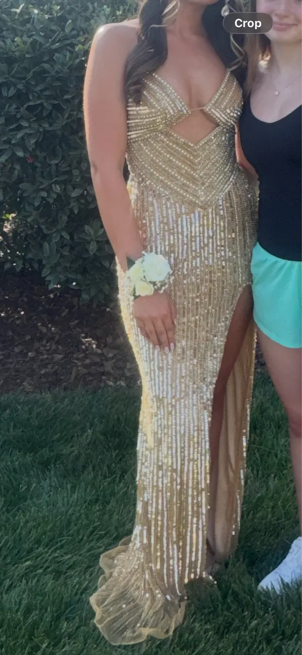 Gold Jovani Prom Dress - Image 3