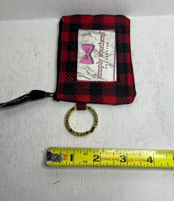 NWT Simply Southern Key ID Pouch - Tartan Buffalo Plaid - Image 7