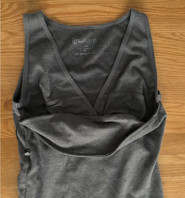 LALABU Soothe Shirt Baby Wearing Top Postpartum Nursing Tank Size M - Image 8