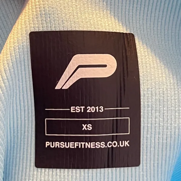 762 | Pursue Fitness Seamless High Waisted Leggings Blue Womens‎ XS - Image 6