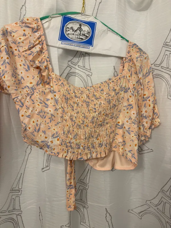 Preppy cropped top Pink Size L - Image 3