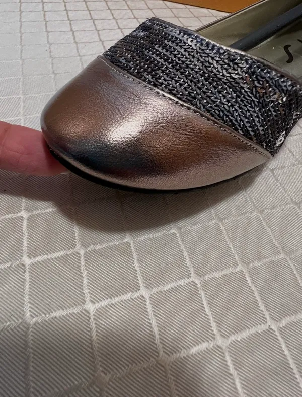 Unisa Unboni Pewter Multi Leather Unisa ballet flats size 7.5M - Image 3