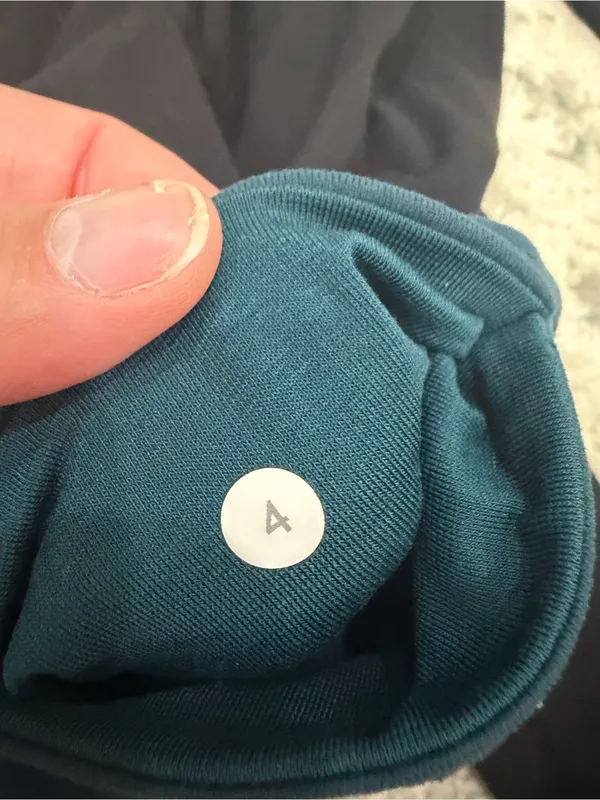 Lululemon Vintage Low Rise Leggings Teal Waistband Size 4 Y2K - Image 3