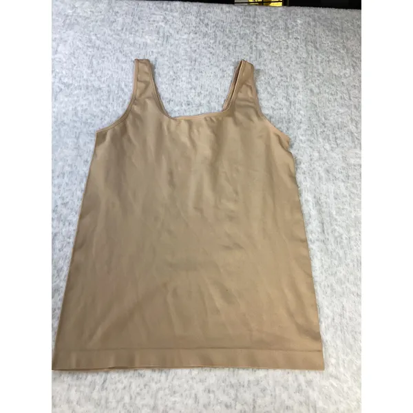 Members Mark Womens XL Reversible Seamless Cami Tan V-Neck‎ Square Neck Tank Top - Image 3