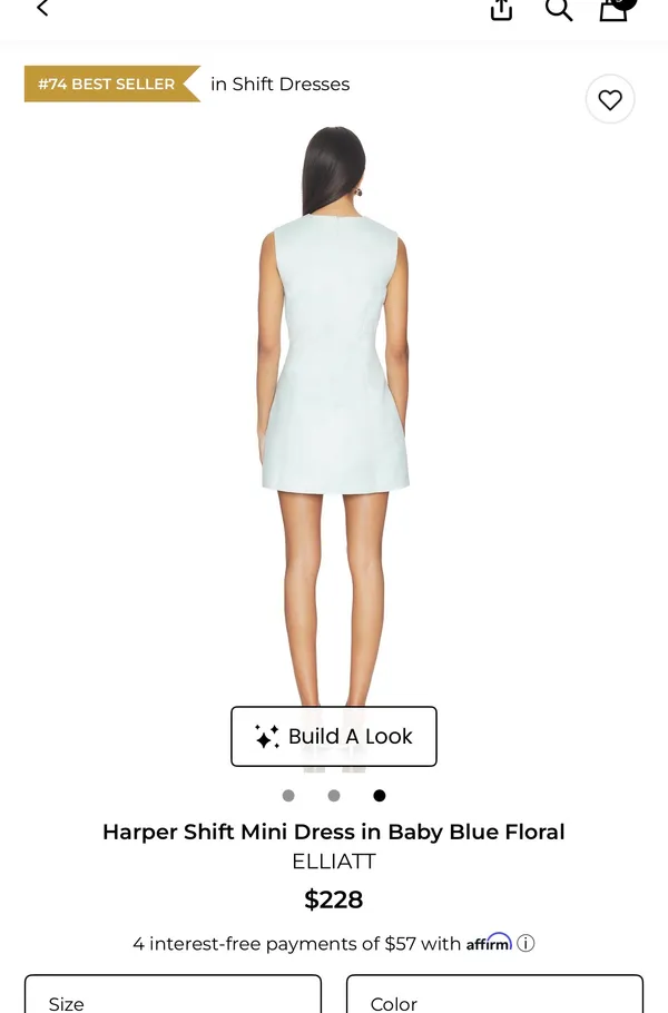 Revolve mini dress blue - Image 3