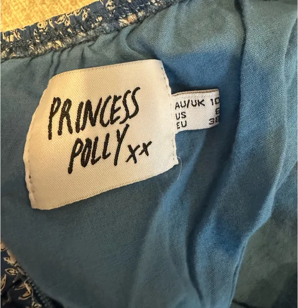 Princess Polly Blue Floral Romper - Image 3