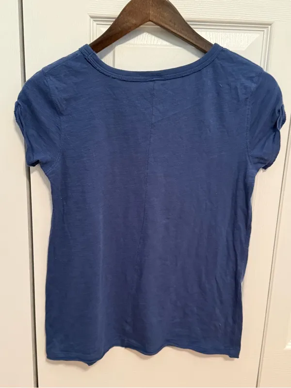 Free People We The Free Clare Tee in Blue - Image 3