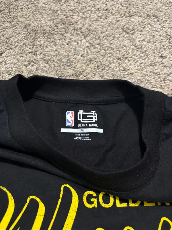 NBA Golden State Warriors cropped long sleeve shirt size medium - Image 3