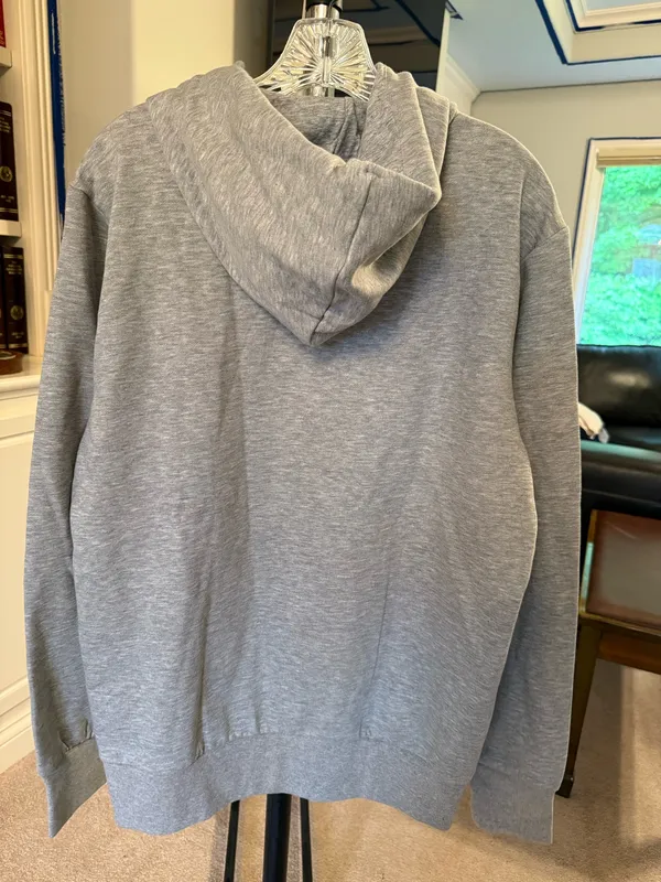 Adidas Grey Camo Graphic Print Hoodie - Image 2