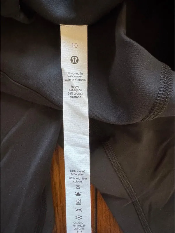 Lululemon Instill High Rise 25” Black Size 10 NWT - Image 6