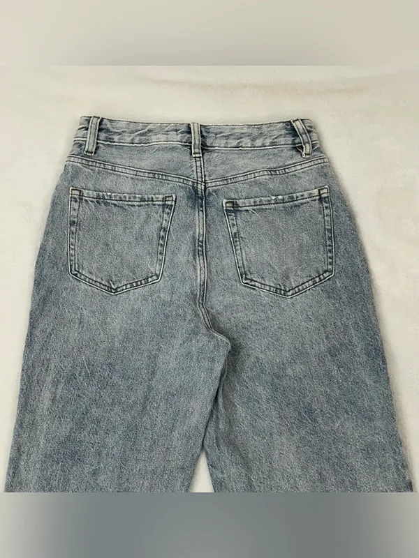 PacSun 90s Boyfriend Light Blue Wash Baggy Straight Leg Denim Jeans Women 26x32 - Image 11