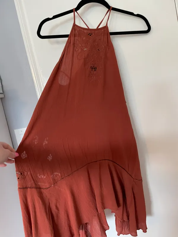 Free People Orange Sun Dress - Image 2