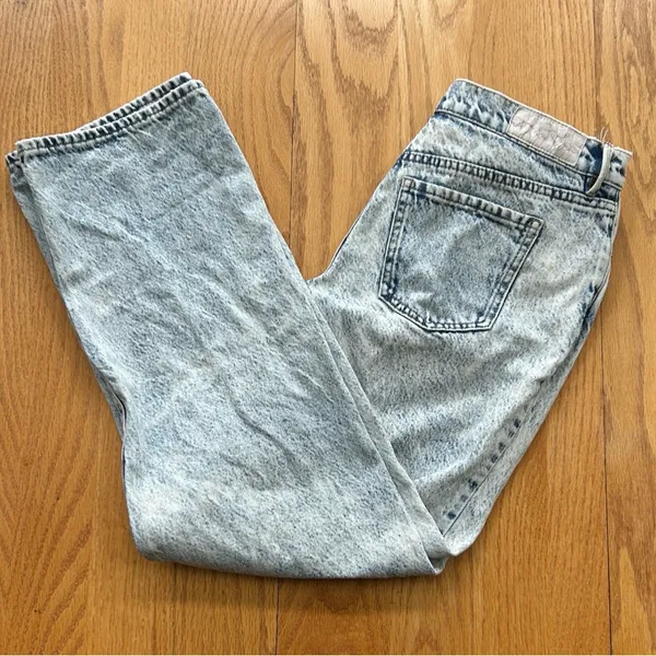 PacSun Women's Size 25 Acid Wash‎ Mom Jeans High Rise Straight Leg Denim - Image 10