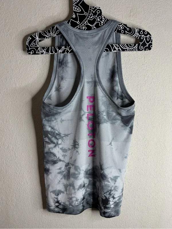 Lululemon Swiftly x Peloton Tech Tank 2.0 Wash Shibori Stripe Grey - Image 3