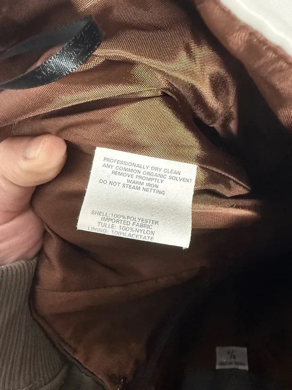 Jessica McClintock Gunne Sax Strapless Satin Corset Dress Brown Size 3/4 - Image 11