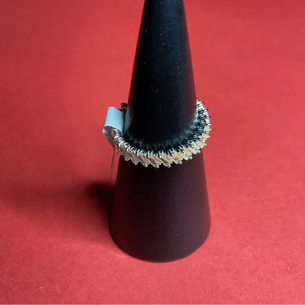 Bomb Party RBP7711 “Say Yes To Love” Cubic Zirconia on Rhodium Size 10 Ring NWT - Image 2