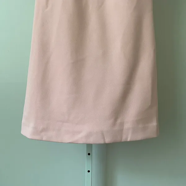 STAUD Dainty Coquette Bow Back Square Neck Mini Dress 4 Pink - Image 3