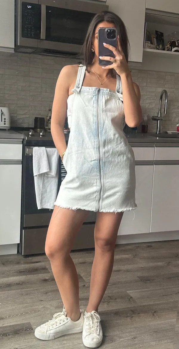 Abercrombie Denim Mini Dress - Image 2
