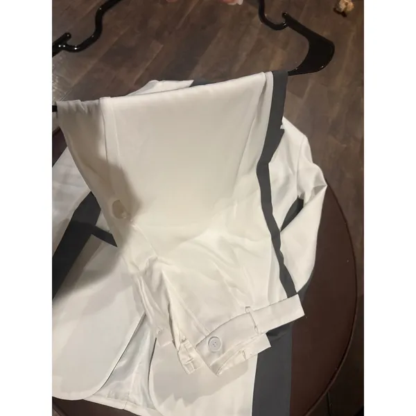 SHEIN Clasi White and Grey Suit Set - Image 3