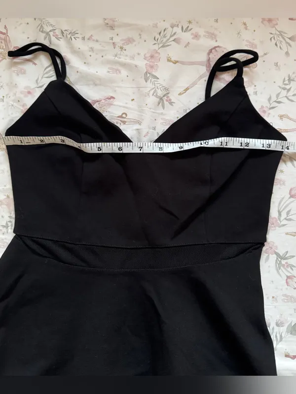 Lulus Keen Interest Black Mesh Peplum Top Size Medium M - Image 11