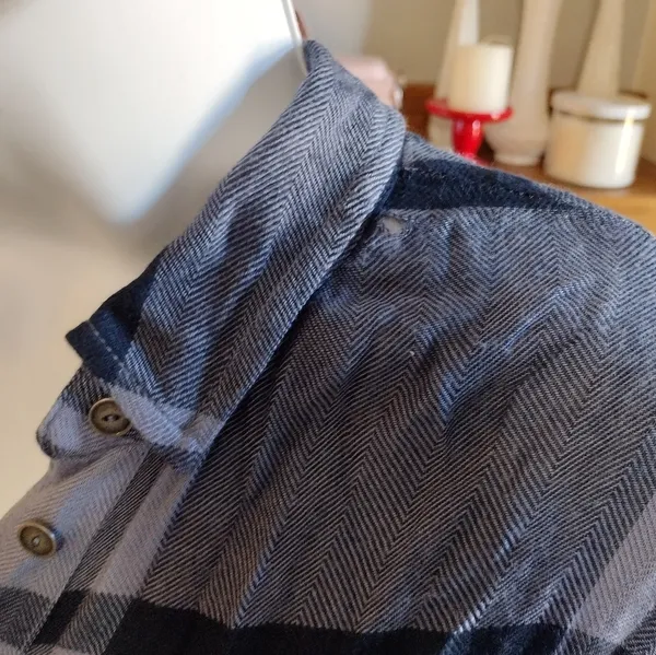 Free People oversized plaid button down - Image 2