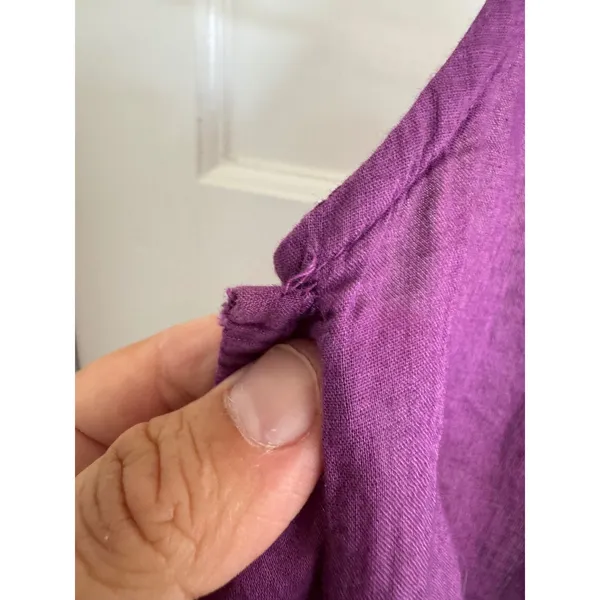 Y2K Rampage purple embroidered halter top size medium - Image 9