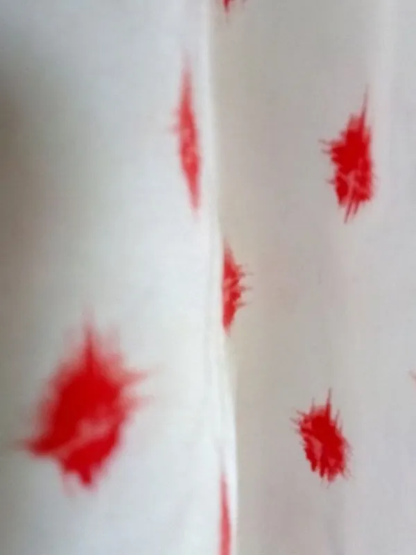 Brooks Brothers 6 Preppy White Red Splat Dot Straight Skirt - Image 4
