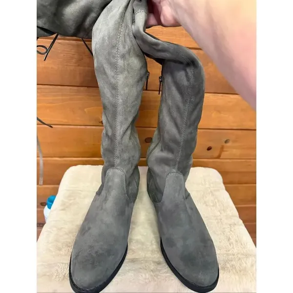 Circus By Sam Edelman Peyton Dark Gray Over Knee Boots Sz 9.5 NIB - Image 6