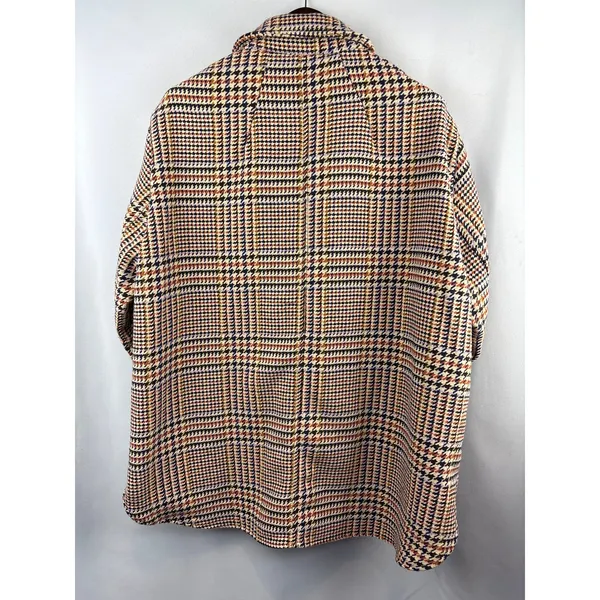 Women’s Ulla Popken Size 1X Multicolored Houndstooth Jacket - Image 4
