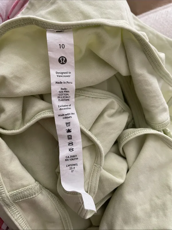 lululemon athletica Pima Cotton Open-Back Midi Dress Green Size 10 - Image 9