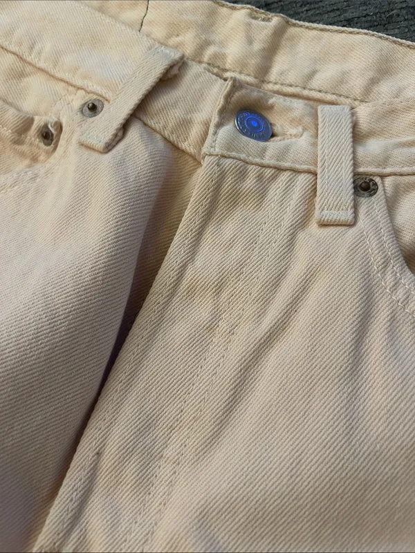 Levi’s 501 button fly Vintage peach pink denim jeans size 26” x 31.5” red tab - Image 3