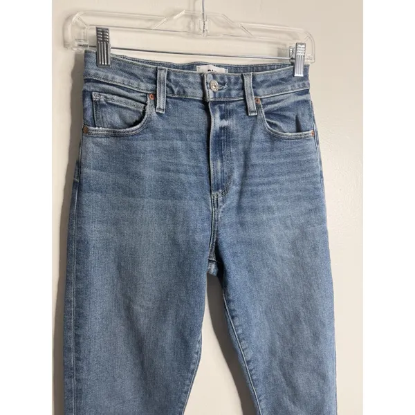 Paige Billy Straight Leg‎ Siena Wash Blue Size 26 Quiet Luxury Minimalist Casual - Image 7