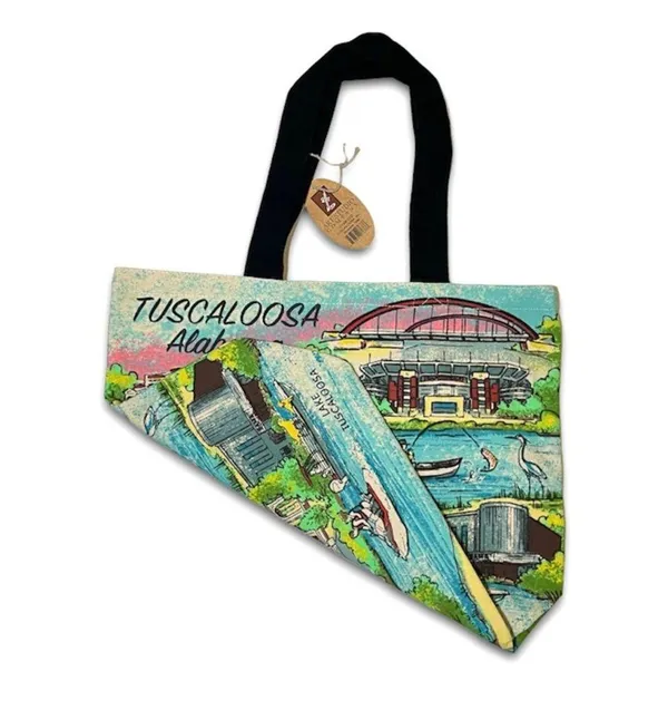 NWT Tuscaloosa Alabama City Novelty Canvas Tote Bag Historic Landmark University - Image 3