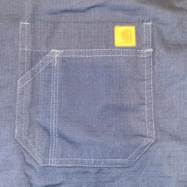 Carhartt Womens V-Neck Short Sleeve Scrub Top size XL Blue - Image 8