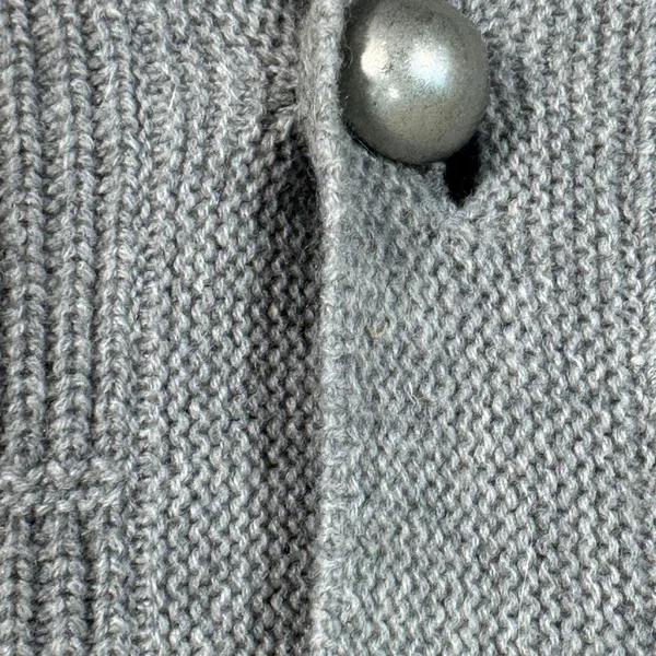 Alice & Olivia Grey Cashmere Y2K Sweater Womens S Chunky Buttons Fall Cardigan - Image 11