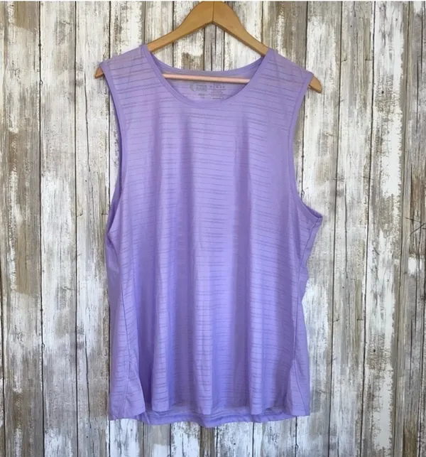 ZYIA Active Lavender Performance Perforated Workout Tank •XXXL - Image 2
