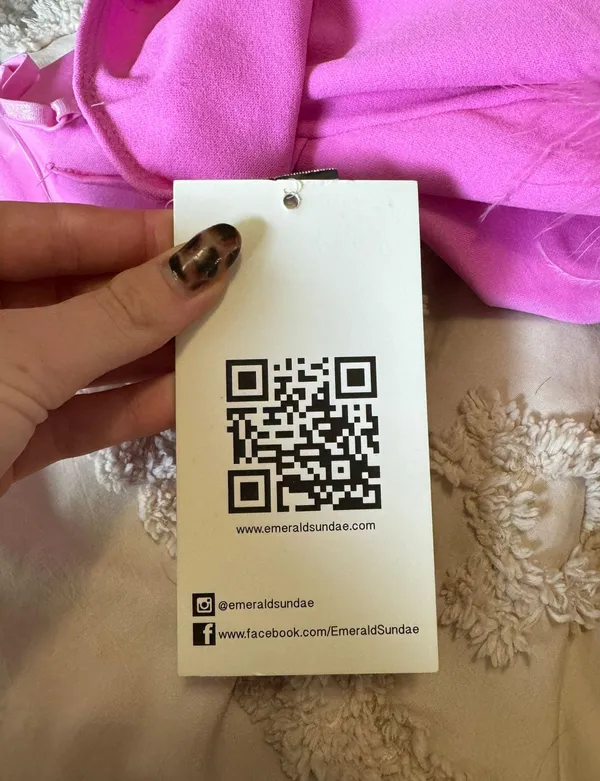 Emerald Sundae Pink Homecoming Dress - Image 3
