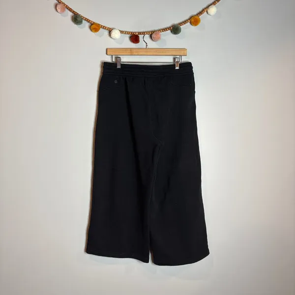 Lululemon Loungeful High-Rise Wide-Leg Cropped Sweatpants Black - Image 6