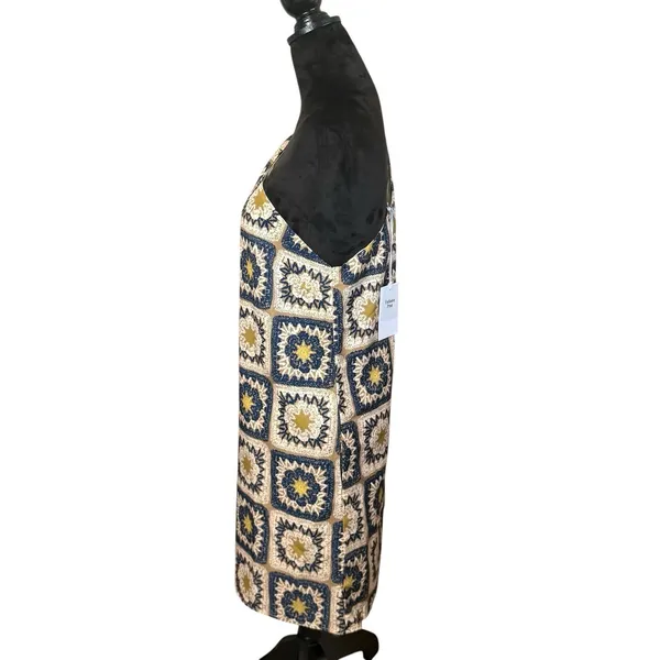 NWT Seven Wonders Rowena One‎ Shoulder Mini Dress XL Celestial Sun Patchwork - Image 9