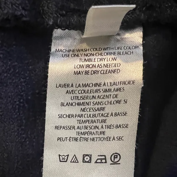 PILCRO THE LETTERPRESS Wide Leg Blue Pants Exposed Buttons Women’s Size 28 - Image 9
